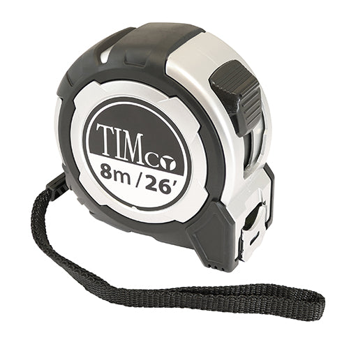 TIMCO Tape Measure - 8m/26ft x 25mm