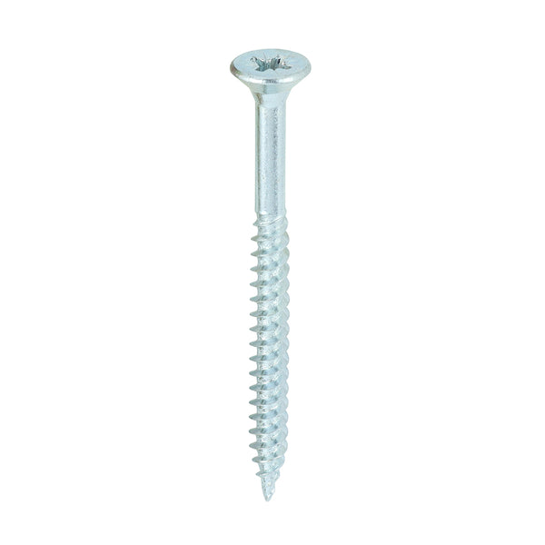 TIMCO Twin-Threaded Countersunk Silver Woodscrews - 8 x 2