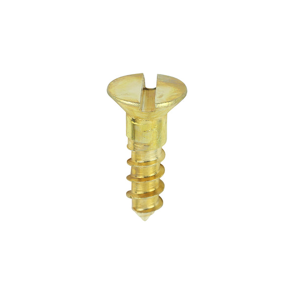 TIMCO Solid Brass Countersunk Woodscrews - 6 x 1/2