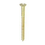 TIMCO Solid Brass Countersunk Woodscrews - 12 x 2 1/2