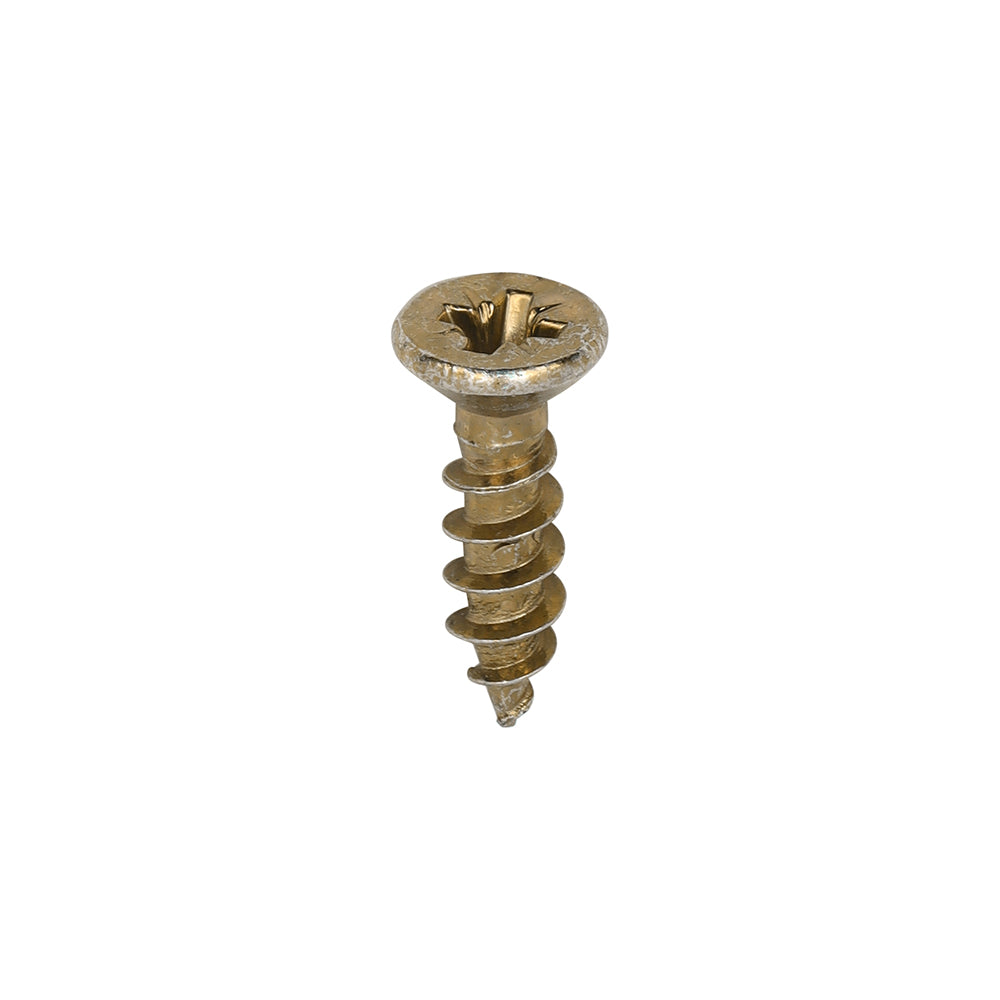 TIMCO Classic Multi-Purpose Reduced Head Countersunk Gold Piano Hinge Woodscrews - 3.0 x 12