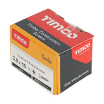 TIMCO Solo Countersunk Silver Woodscrews - 3.0 x 15