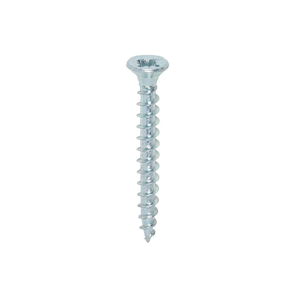 TIMCO Solo Countersunk Silver Woodscrews 3.5x30 designed for fixing timber, man-made boards, or masonry using plastic plugs.