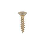 TIMCO Classic Multi-Purpose Countersunk Gold Woodscrews 4.0x20 with sharp point for efficient fixing in multiple materials.