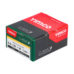 TIMCO Classic Multi-Purpose Countersunk Gold Woodscrews 4.0x20 with sharp point for efficient fixing in multiple materials.