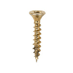 TIMCO C2 Clamp-Fix Multi-Purpose Premium Countersunk Gold Woodscrews - 4.0 x 25