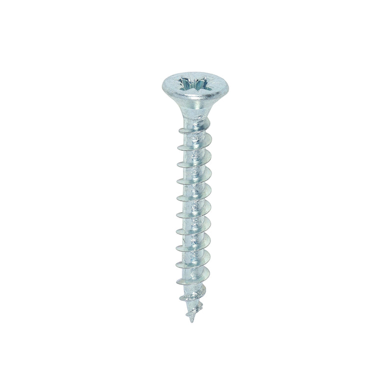 TIMCO Solo Countersunk Silver Woodscrews 4.0x30 designed for fixing timber, man-made boards, or masonry using plastic plugs.