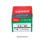 TIMCO Classic Multi-Purpose Countersunk A4 Stainless Steel Woodcrews - 4.0 x 40