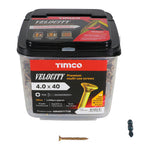 TIMCO Velocity Premium Multi-Use Countersunk Gold Woodscrews - 4.0 x 40
