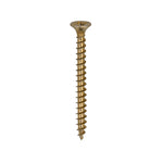 Gold countersunk single thread woodscrews 4.0 x 45 designed for fixing timber, boards, or masonry securely.