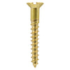 TIMCO Solid Brass Countersunk Woodscrews - 10 x 2 1/2