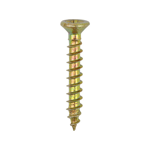 TIMCO Classic Multi-Purpose Reduced Head Countersunk Gold Piano Hinge Woodscrews - 3.0 x 20