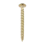 TIMCO Classic Multi-Purpose Pan Head Gold Woodscrews - 4.0 x 35