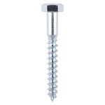 TIMCO Coach Screws Hex Head Silver  - 10.0 x 75
