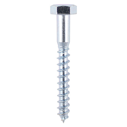 TIMCO Coach Screws Hex Head Silver  - 8.0 x 30