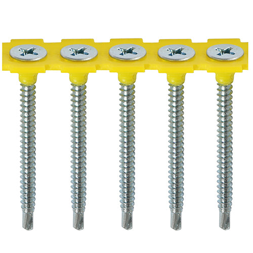 TIMCO Collated Drywall Self-Drilling Bugle Head Silver Screws - 3.5 x 50