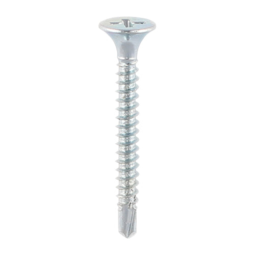 TIMCO Drywall Self-Drilling Bugle Head Silver Screws - 3.5 x 25