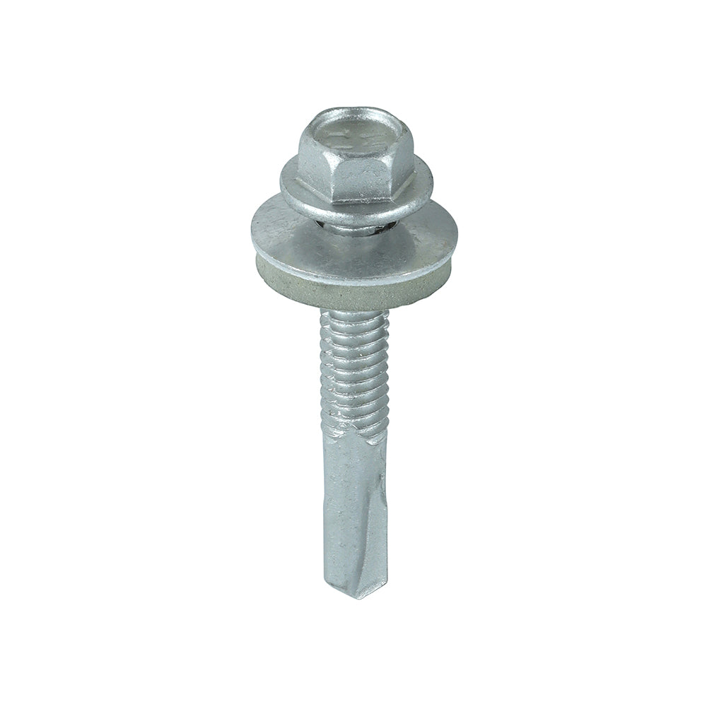 TIMCO Self-Drilling Heavy Section Screws Exterior Silver with EPDM Washer - 5.5 x 38