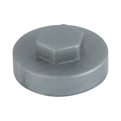 TIMCO Hex Head Cover Caps Dark Silver - 19mm