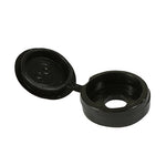 TIMCO Hinged Screw Caps Large Black - To fit 5.0 to 6.0 Screw
