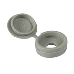 TIMCO Hinged Screw Caps Small Light Grey - To fit 3.0 to 4.5 Screw