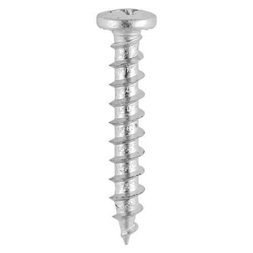 TIMCO Window Fabrication Screws Friction Stay Shallow Pan with Serrations PH Single Thread Gimlet Tip Stainless Steel - 4.8 x 20