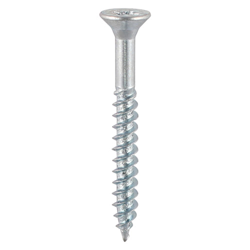 TIMCO Twin-Threaded Countersunk Silver Woodscrews - 10 x 1 3/4