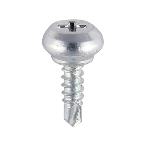 TIMCO Weather Bar Screws Nipple Head PH Self-Tapping Thread Self-Drilling Point Zinc - 4.0 x 13