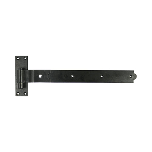 TIMCO Cranked Band & Hook On Plates Hinges Black - 400mm