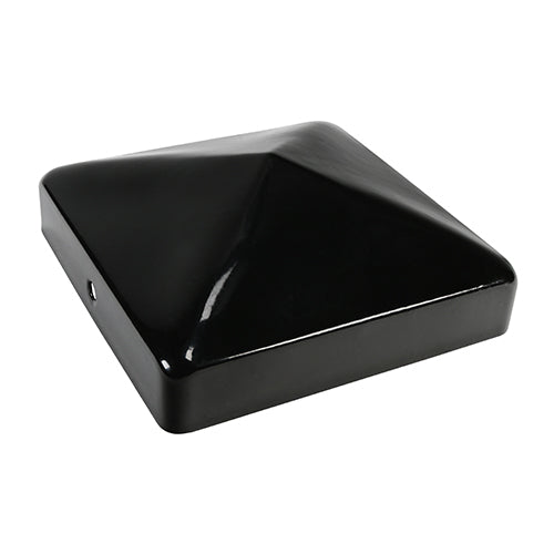 TIMCO Fence Post Cap Epoxy Black 75mm designed to protect and decorate fence posts with a durable, weatherproof finish.