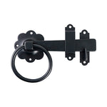 TIMCO Ring Gate Latch Plain Black - 6"