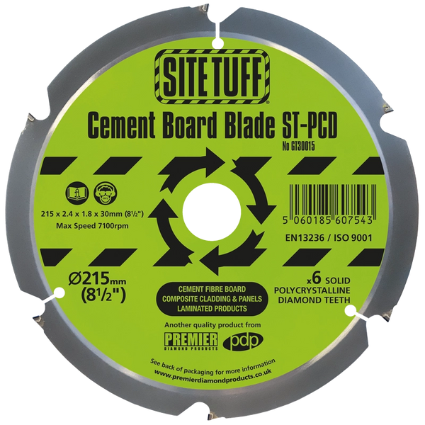 ST-PCD Site Tuff Cement Board Blade
