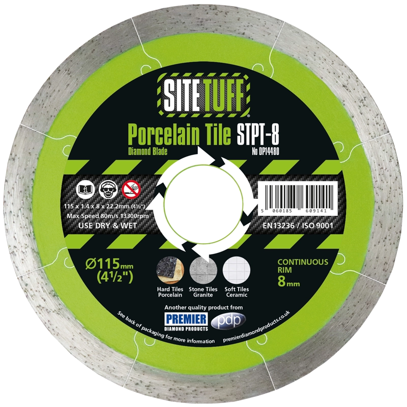 STPT-8 125X1.4X8X22.2 SITE TUFF PORCELAIN TILE BLADE