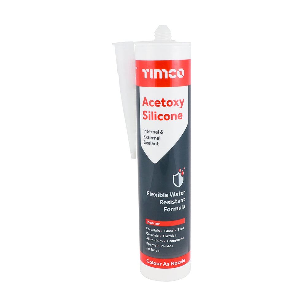 TIMCO Acetoxy Silicone Sealant Clear - 300ml