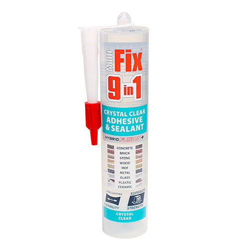 TIMCO 9 In 1 Adhesive & Sealant Crystal Clear - 290ml